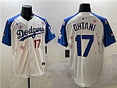 Men's Los Angeles Dodgers #17 Shohei Ohtani White Royal 2025 Tokyo Series Limited Stitched Jersey,baseball caps,new era cap wholesale,wholesale hats